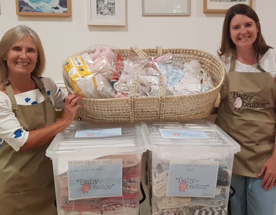 Baby Basics Volunteers Liz Monks and Vicky Clayton