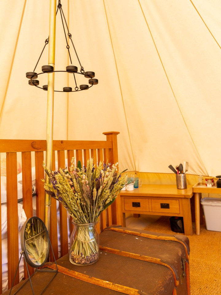 The glamping site is set near Sandhurst in Kent