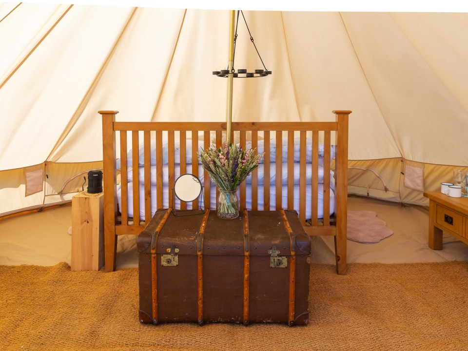 The site has three Bell Tents and two Shepherd's Huts