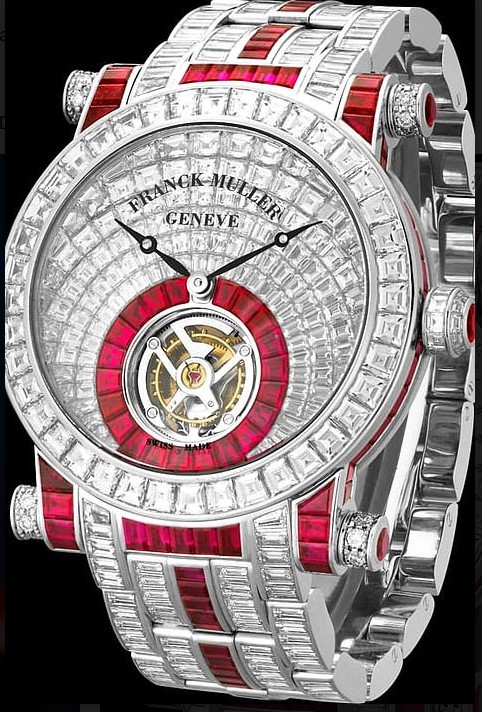 It is the Franck Muller, Van Cleef & Arpels timepiece with 474 white diamonds