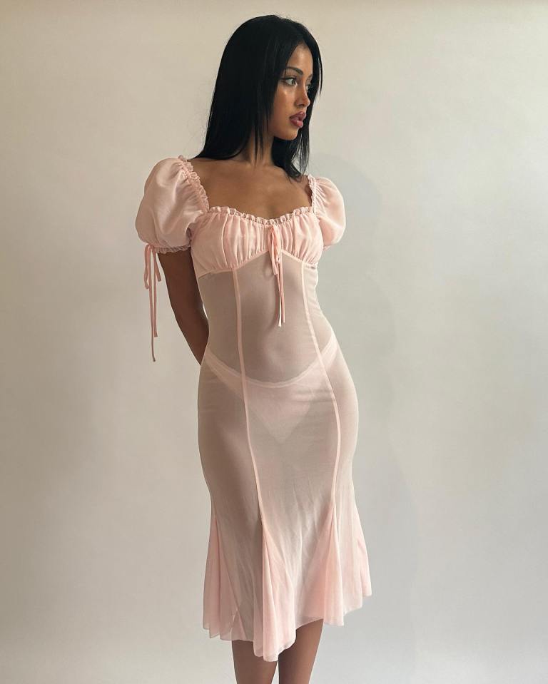 Cindy Kimberly stunned fans in a see-through dress