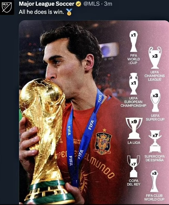 MLS embarrassingly tweeted a picture of Alvaro Arbeloa instead of Sergio Busquets