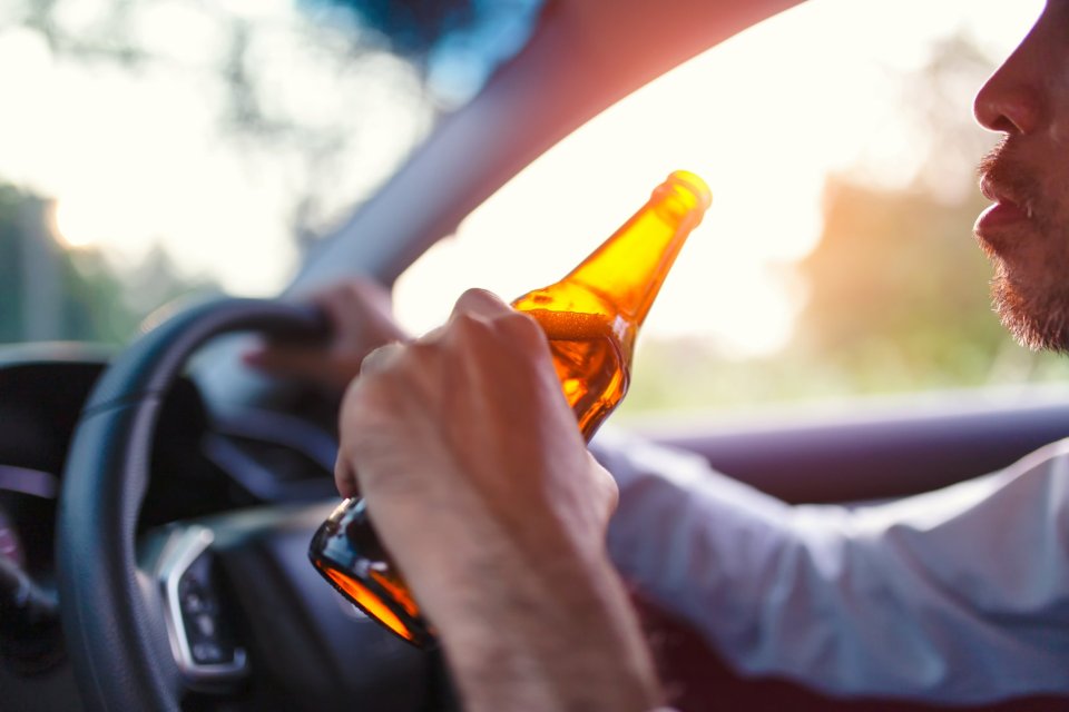 If you're pulled over with open bottles of booze in your car it's not going to look good