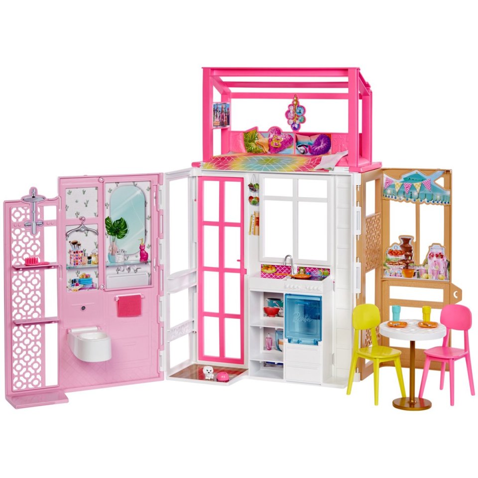 The Entertainer's Barbie estate house playset is reduced from £67.99 to £33.99