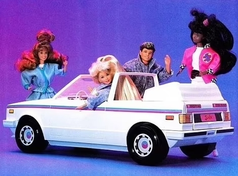 Barbie's VW Rabbit is better known to European fans as a Golf Cabriolet