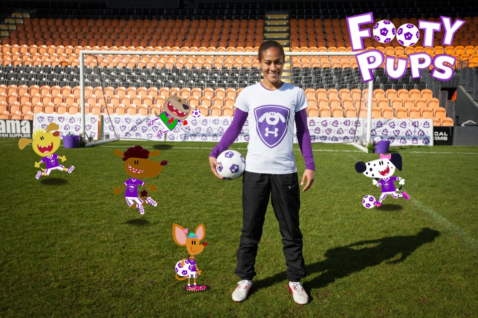 The former striker now presents CBeebies show Footy Pups