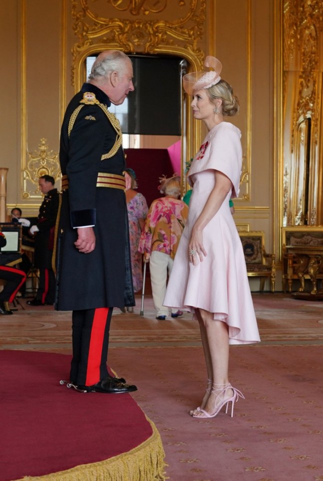 Rachel Riley, Campaigner, from London, is made a Member of the Order of the British Empire by King Charles III at Windsor Castle. The honour recognises services to holocaust education. Picture date: Tuesday July 11, 2023. PA Photo. See PA story ROYAL Investiture. Photo credit should read: Jonathan Brady/PA Wire