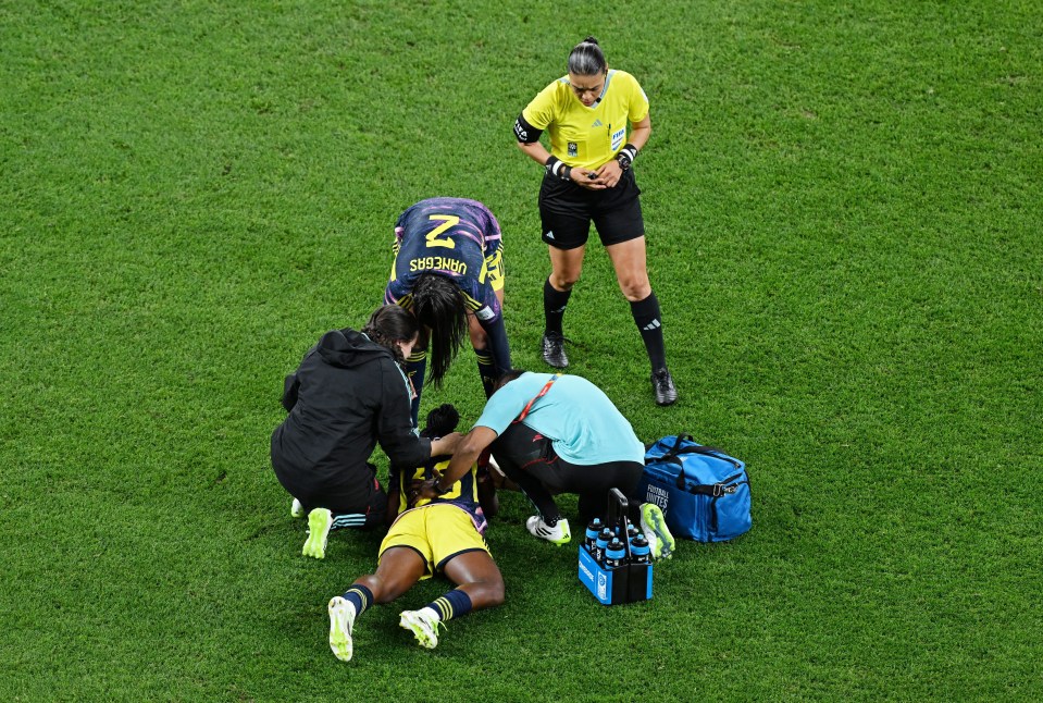 Linda Caicedo collapsed for the second time in three days during Colombia's game against Germany