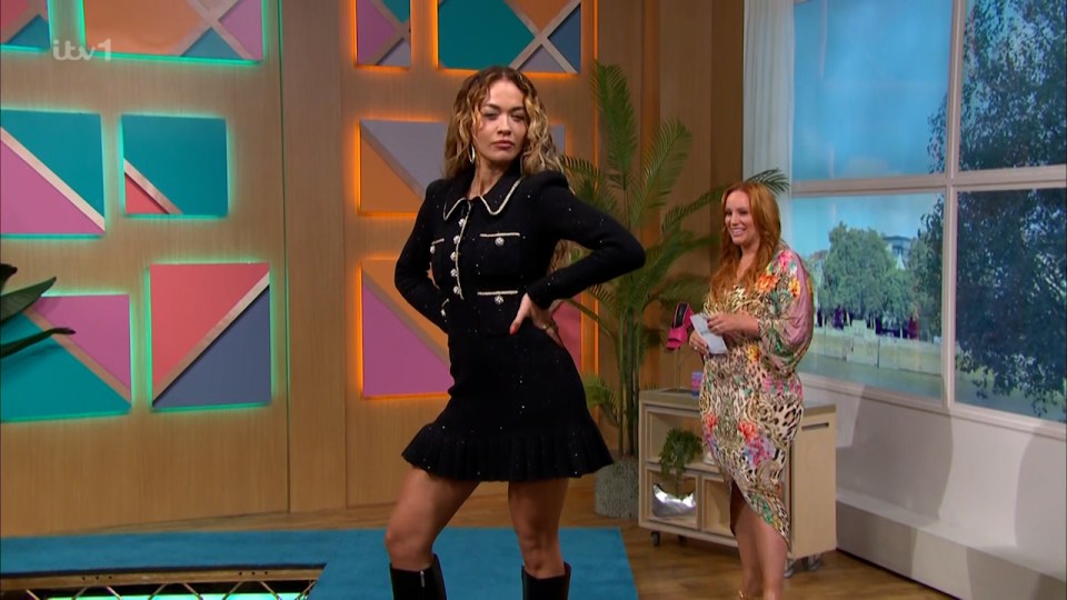 Rita strutted her stuff on the This Morning catwalk