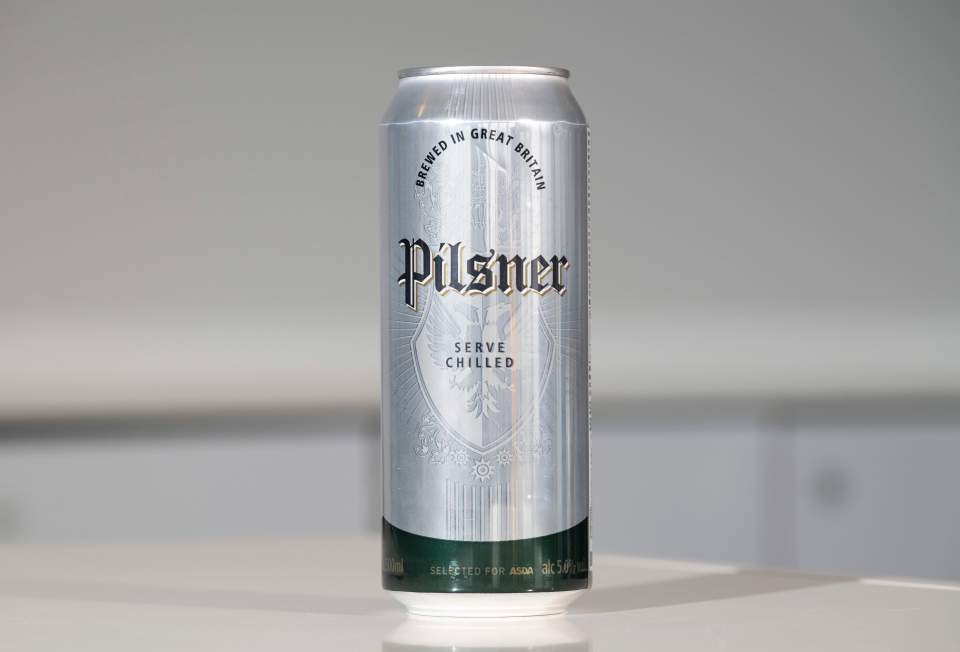 *******SUN TASTE TEST***** THE SUNS CONSUMER REPORTER JAMES FLANDERS TESTS SUPERMARKET OWN BRAND BEER. PILSNER FROM ASDA. PIC BY SIMON JONES