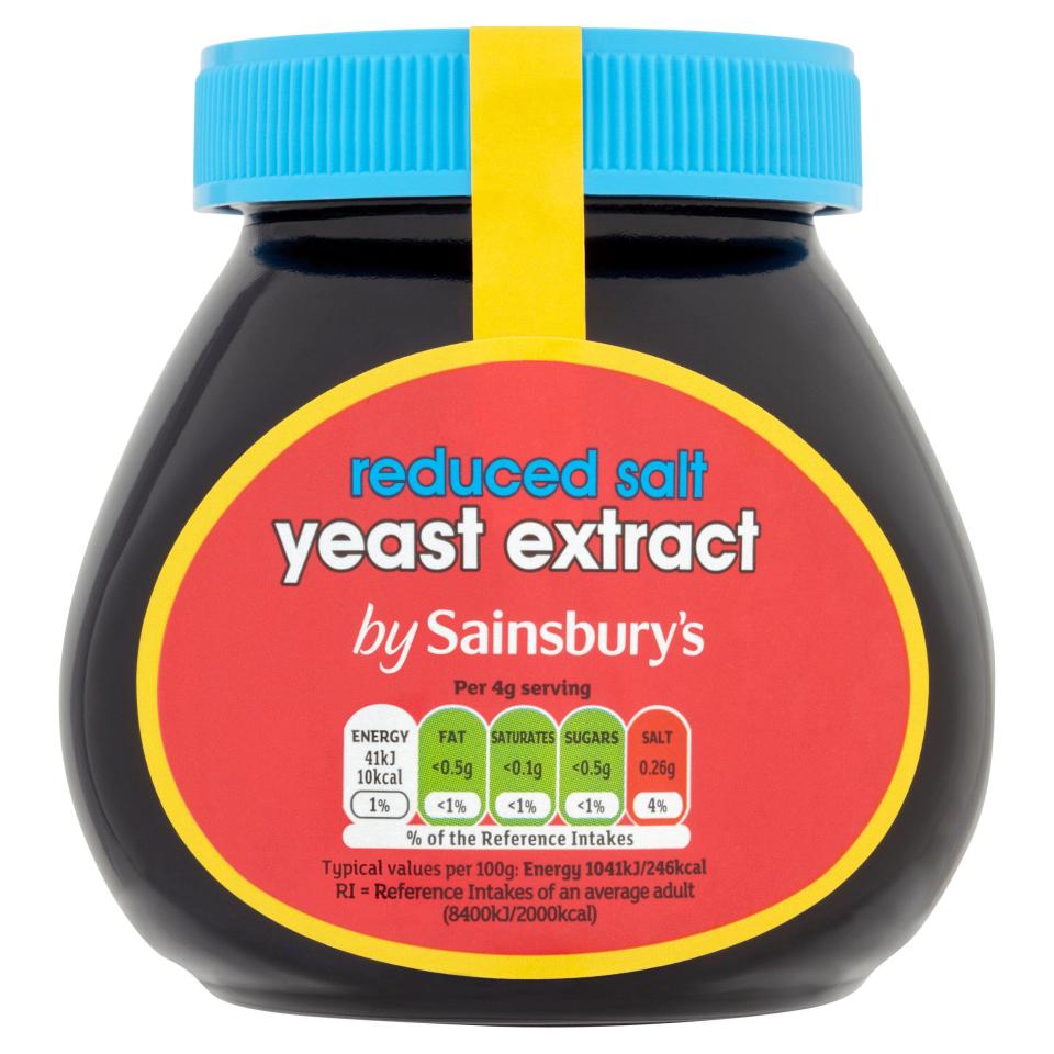 Sainsbury's own-brand reduced salt yeast extract was still pretty salty