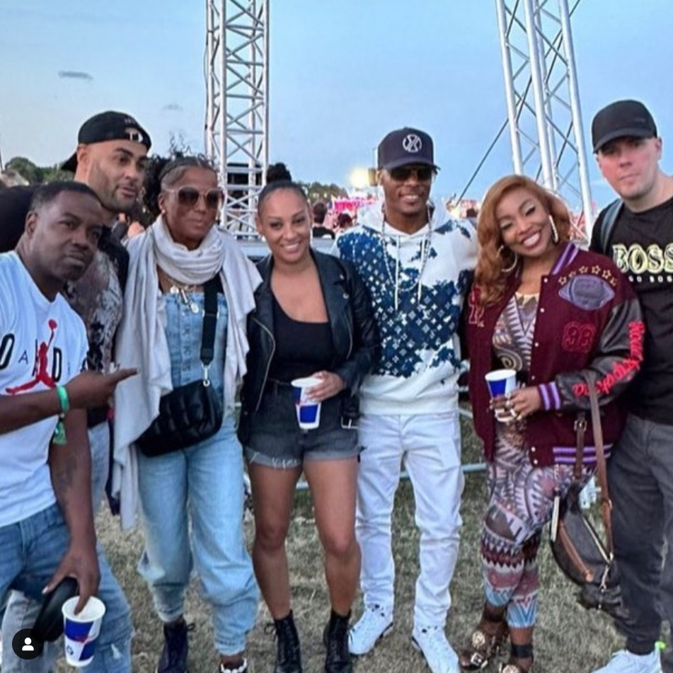 From L-R, Dandaman, Neutrino, Ms Dynamite, Lisa Mafia, Romeo, Kele Le Roc and Oxide reunited at Kisstory