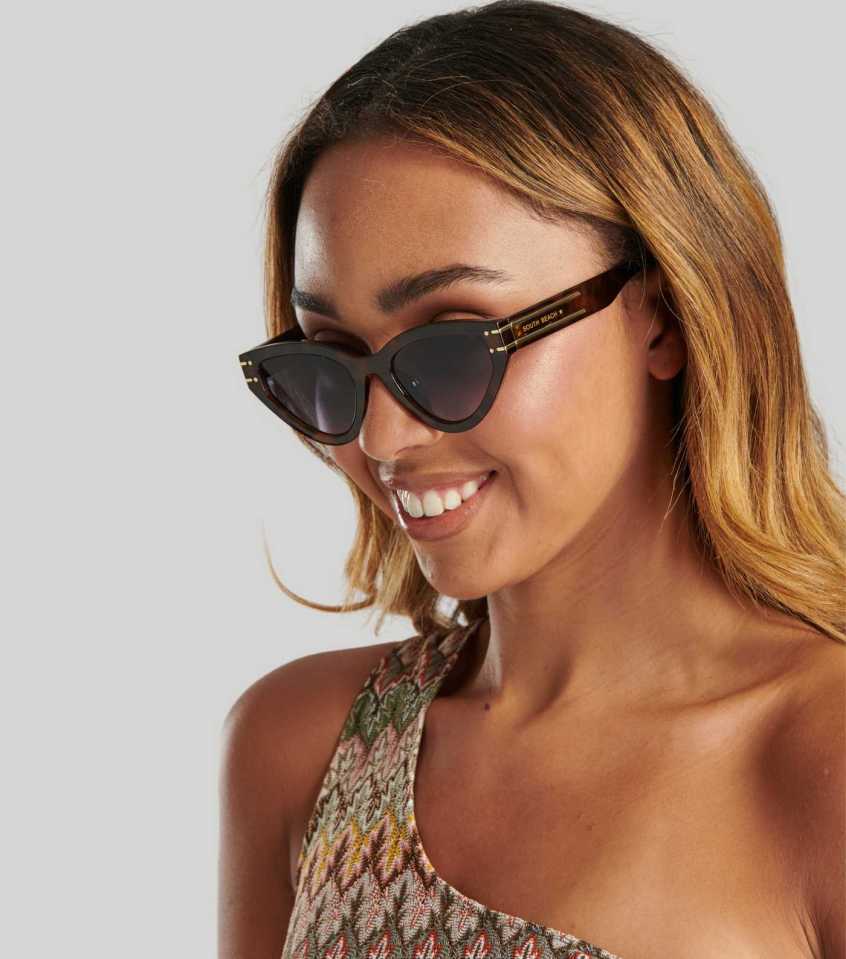 South Beach Brown Tortoiseshell Cat Eye Sunglasses