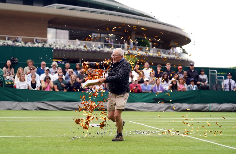 Eco-yobs have halted TWO Wimbledon matches today