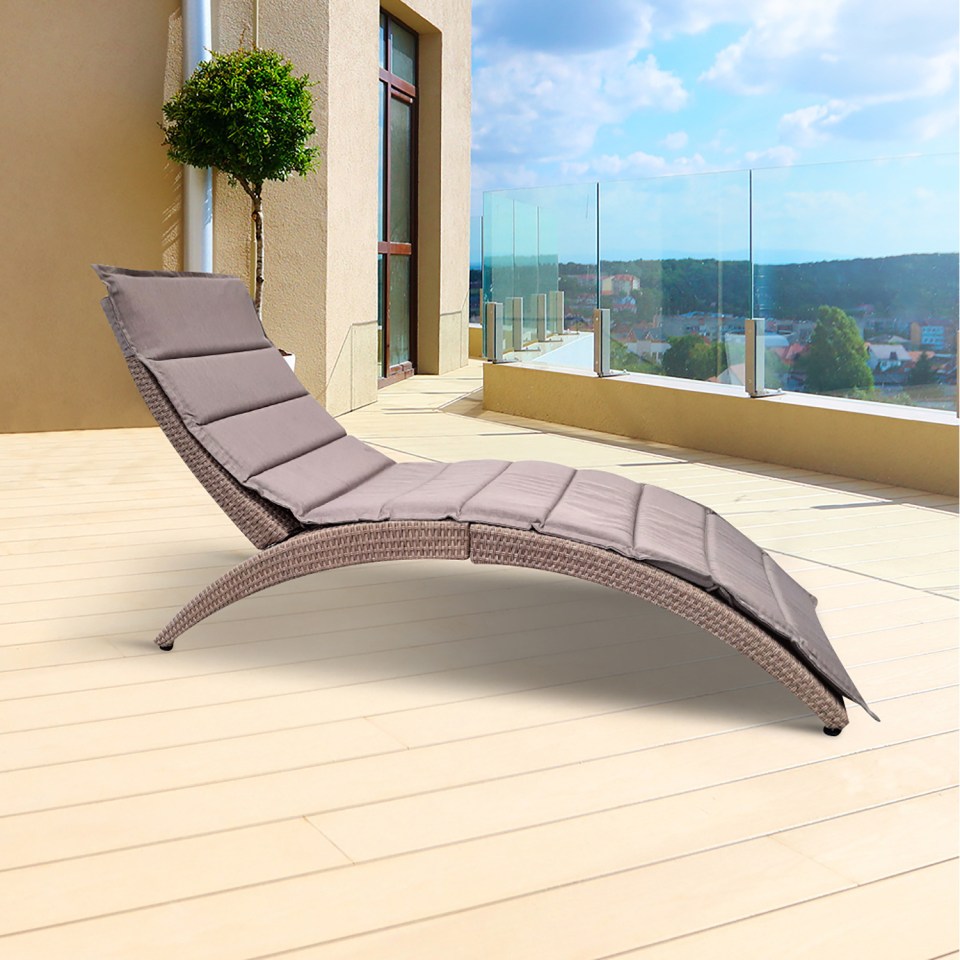 Enjoy the sun on this comfy lounger from The Range