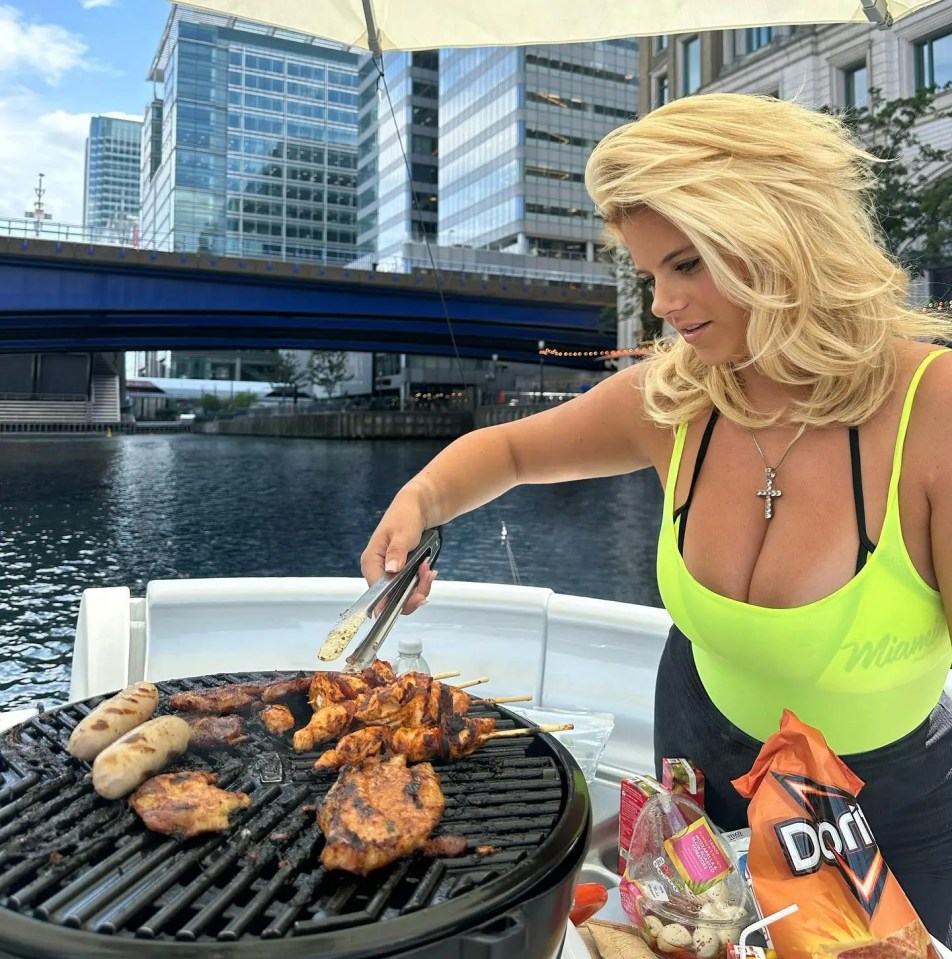 Apollonia puts her grilling skills to the test