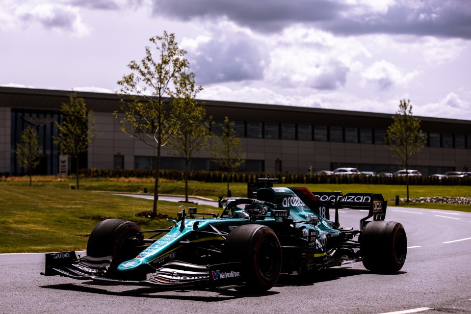 The car opens the factory in the most spectacular way