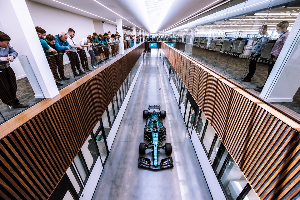 Aston Martin employees get a rare treat with an inside job from Stroll