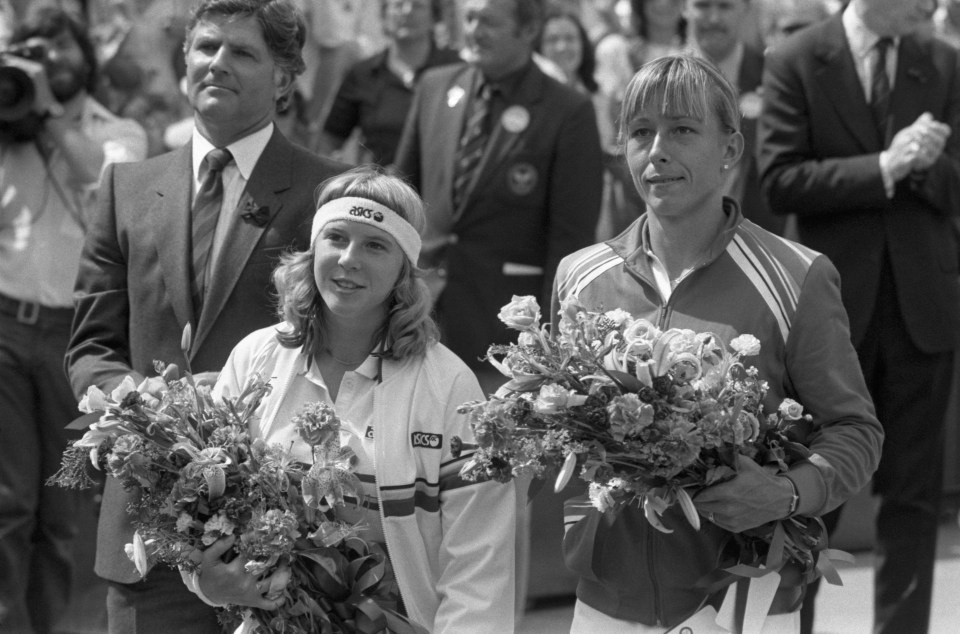 Jaeger faced Martina Navratilova in two Grand Slam finals