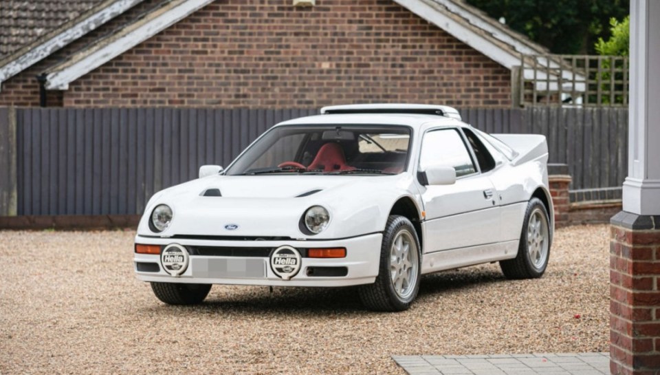 TURBO HERO Classic 80s Ford RS200 up for sale at auction - super low mileage and jaw-dropping original condition mean its set to go for a FORTUNE, , Link To - //rb.gy/12vjs, , Credit- silverstoneauction