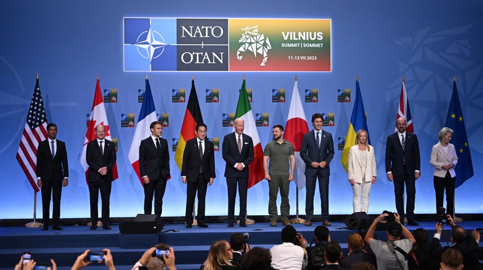 Members from Nato vowed to stand by Ukraine