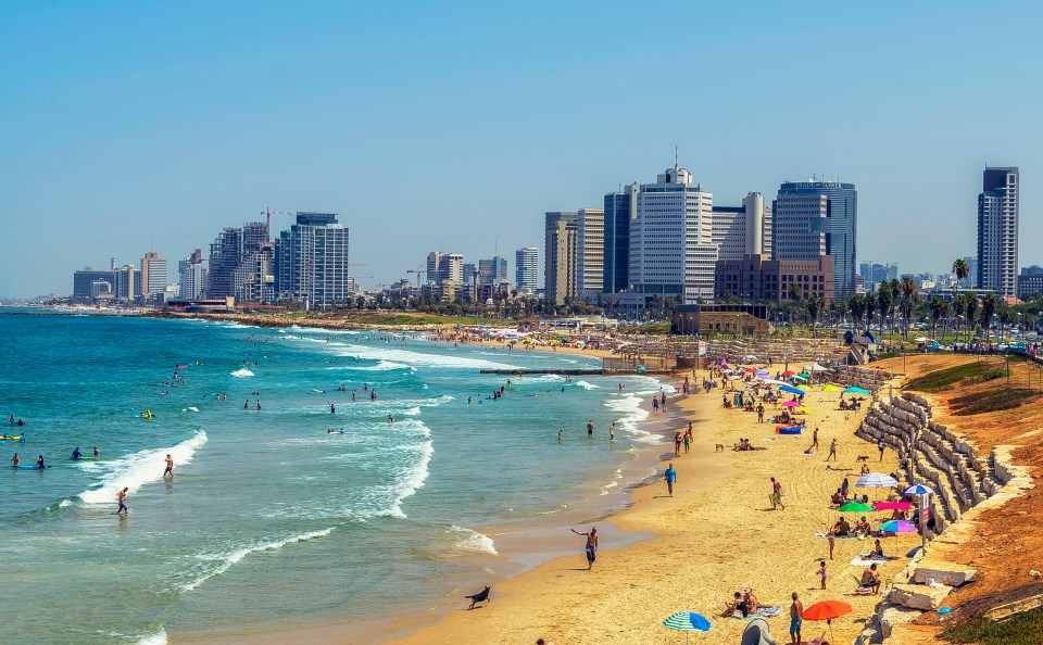 Tel Aviv has sandy beaches within walking distance of amazing bars and restaurants