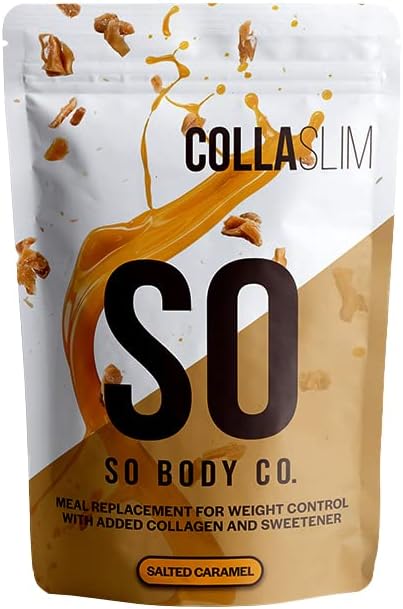 Collaslim is a meal-replacement shake powder that contains 5g of peptan marine collagen