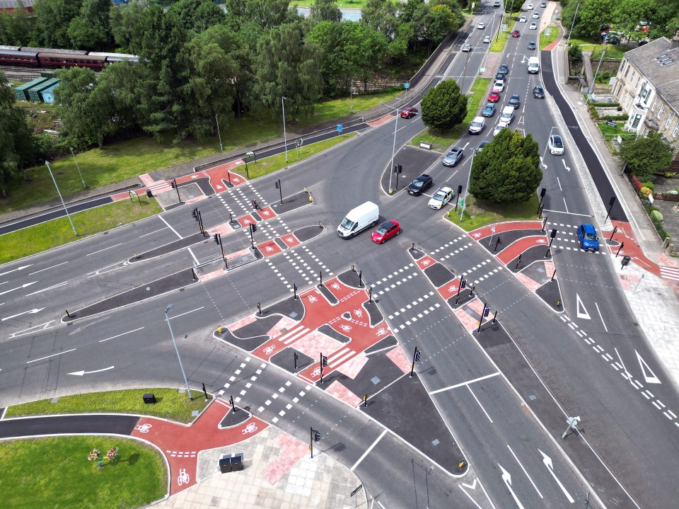 Locals in Bury say the new road layout is like a 'mini labyrinth'