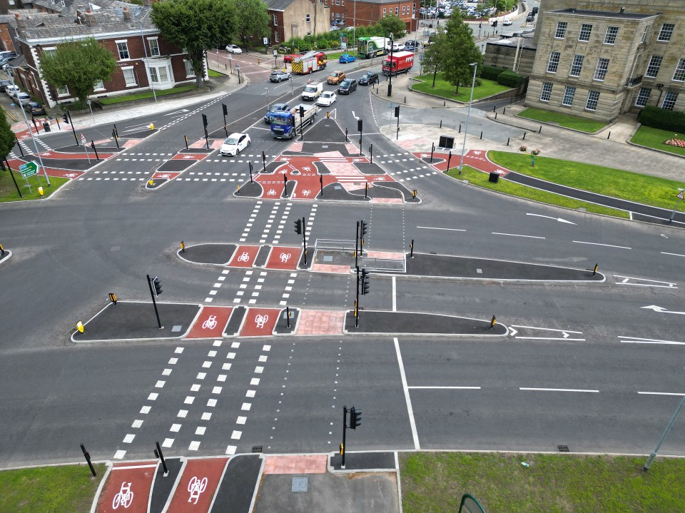 Locals have slammed the confusing new cycle lanes