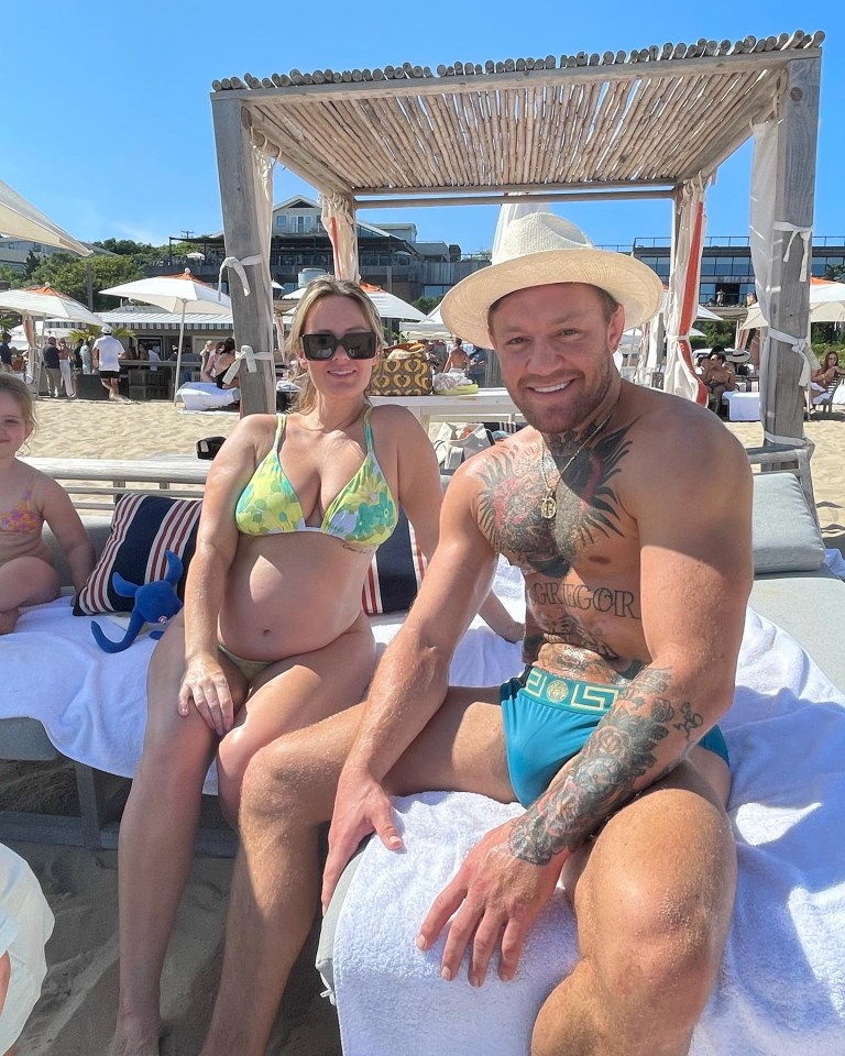 Conor McGegor with his pregnant fiancee Dee Devlin