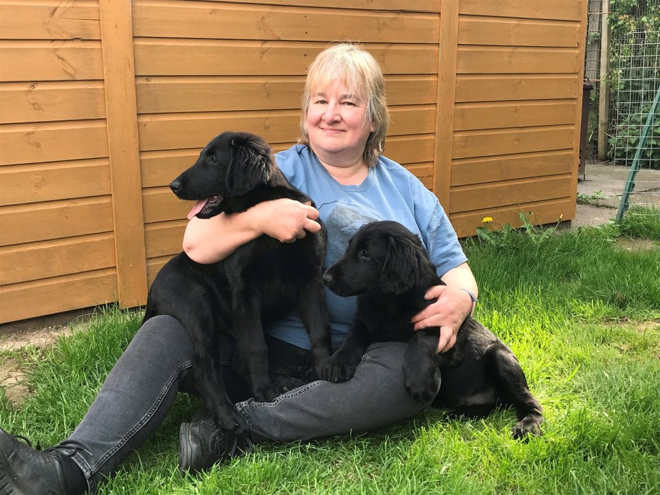 Jan Egginton with her beloved dog Cove