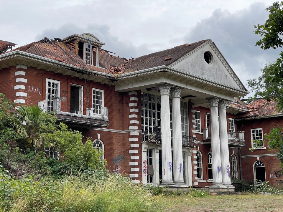 The huge property had been left derelict