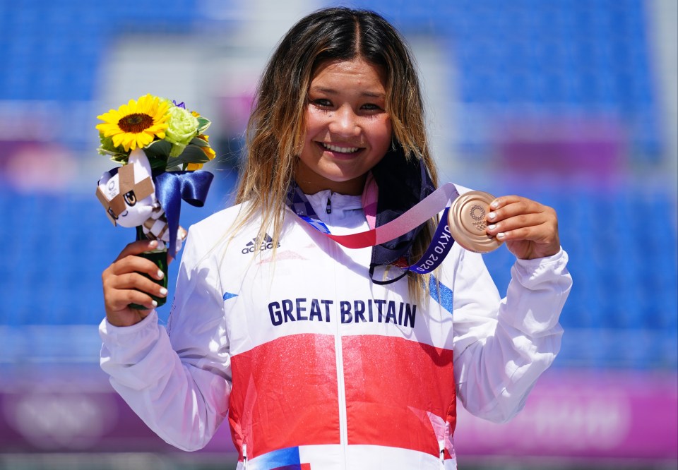 Sky Brown, 15, is projected to win gold in the skateboarding