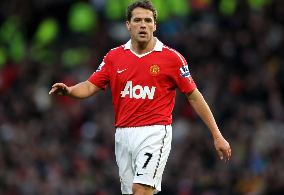 Owen wore the No7 during his time at Old Trafford