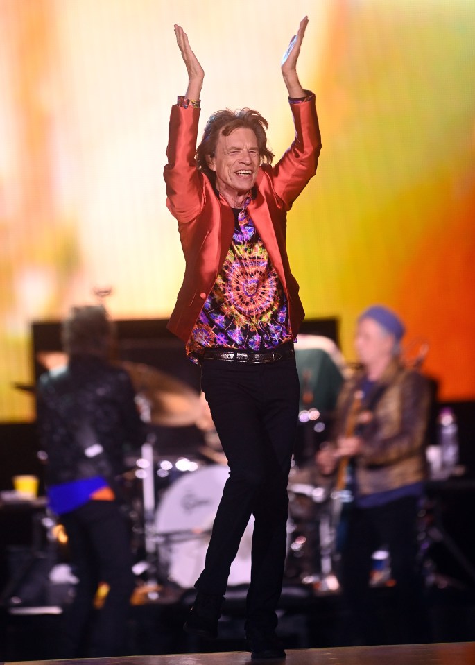 Mick Jagger on stage in Madrid, Spain, last year for the band’s Sixty tour