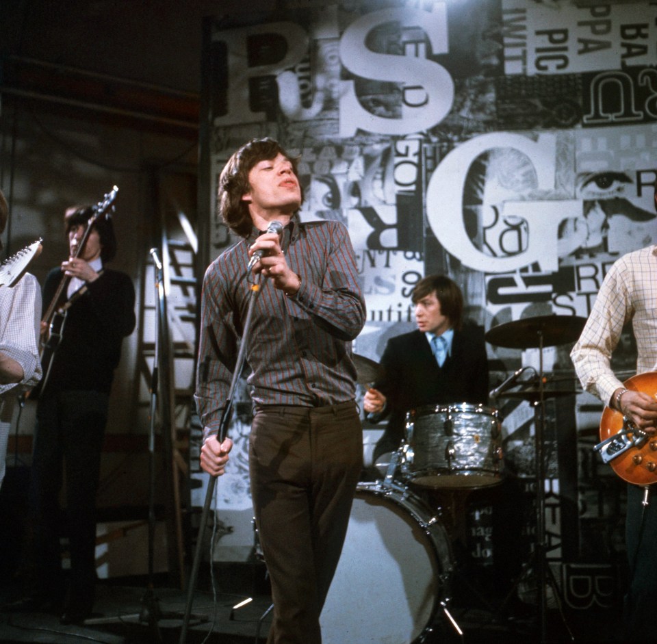 The singer in his early days with the Stones on music show Ready Steady Go! in 1964