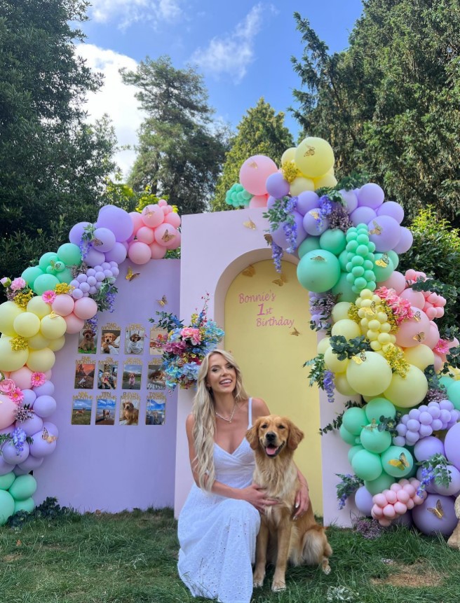 Love Island star Faye Winter has left her fans divided after sharing photos from the very extravagant party she laid on for her dog.