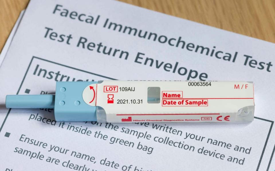 FIT tests are designed to detect early-stage bowel cancer by picking up traces of blood in just a single gram of poo