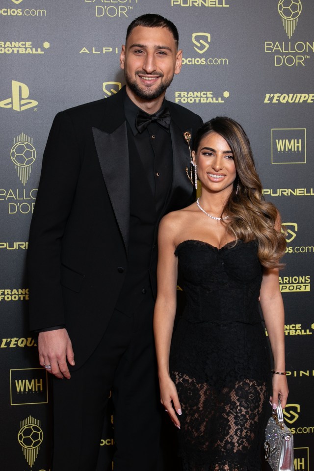 Donnarumma and his girlfriend Alessia Elefante pictured in Paris in 2021