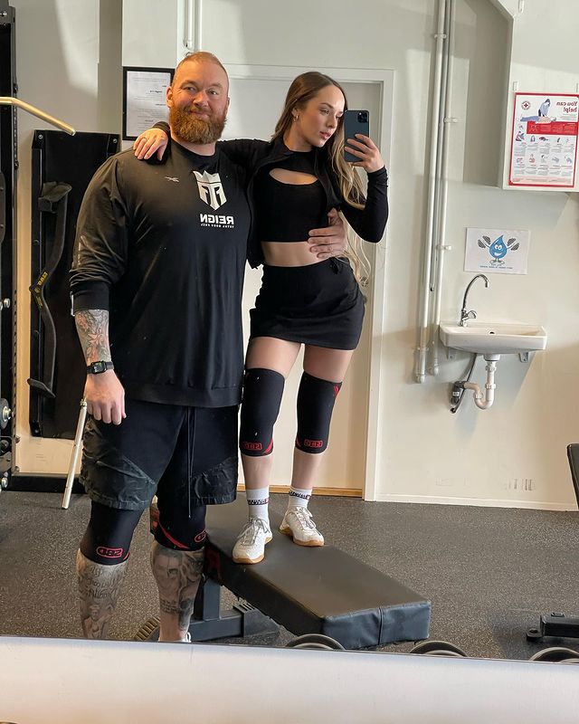 Hafthor Bjornsson and fellow athlete Kelsey Henson wed in 2018