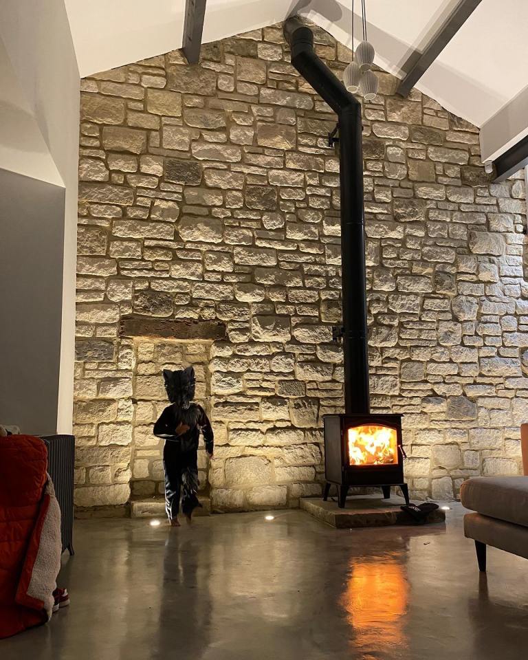 The house has beautiful exposed brick and a log burner, perfect for the winter months