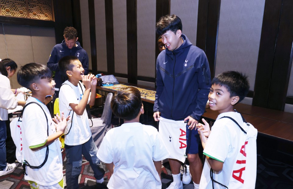 Son spoke at a sustainability upcycling event with local children from Second Chance Bangkok