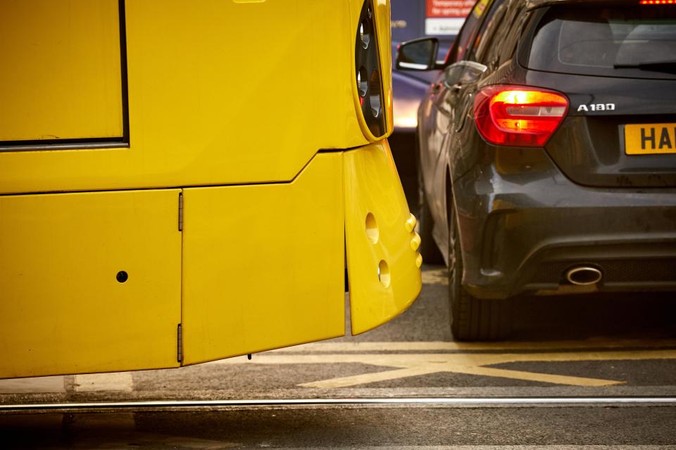 You should never enter a yellow box junction unless the exit is clear