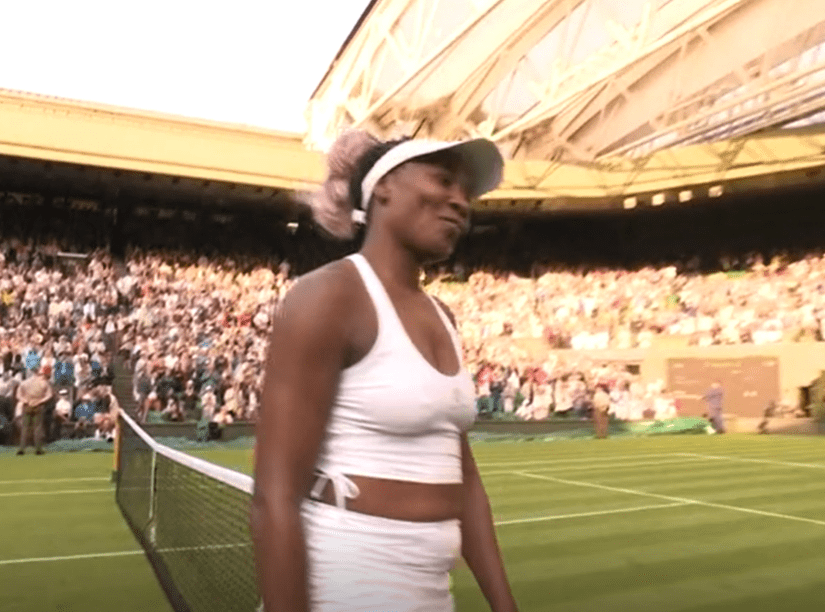 Williams showed the umpire what she thought of the decision