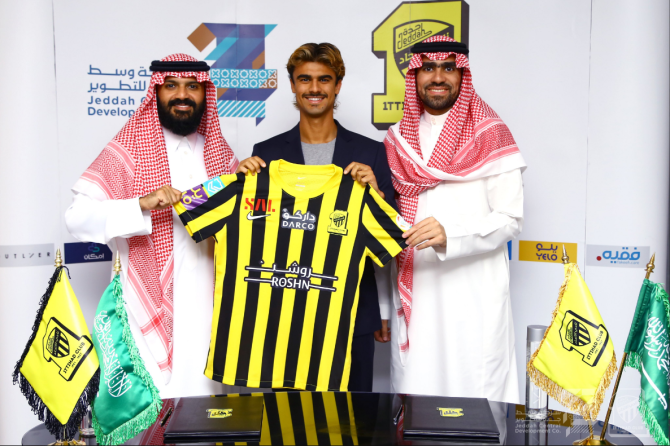 Jota was officially unveiled as Il-Ittihad's new £25m signing last night