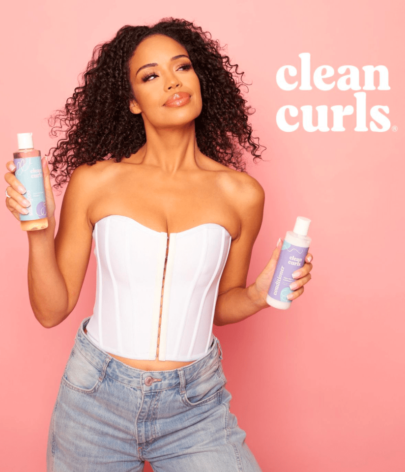 TV and radio presenter Sarah-Jane Crawford has announced her brand-new haircare line Clean Curls