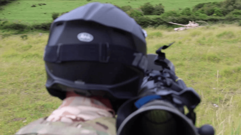 The troops are on motorbikes using bazooka-like weapons to take out enemy tanks