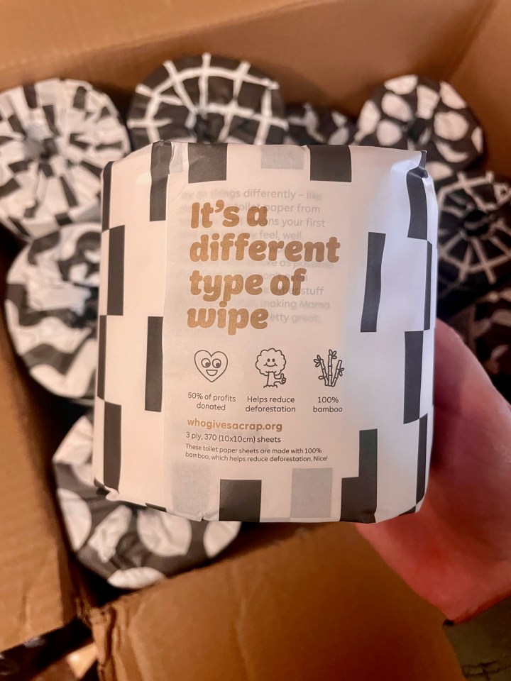 The Bamboo Toilet Paper is Who Gives A Crap's premium offering