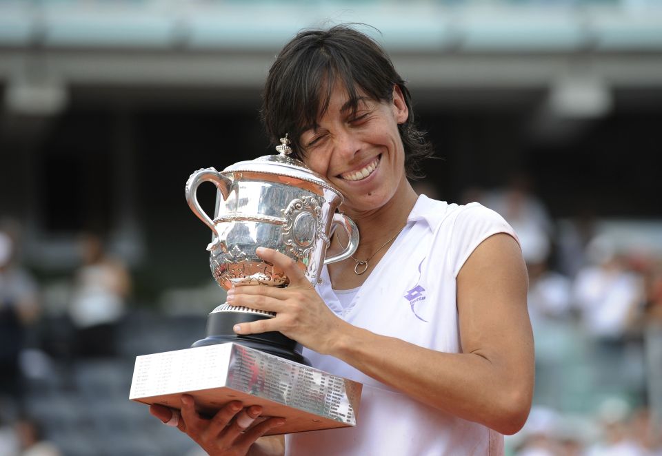 The Italian won the French Open in 2010 - her only Grand Slam