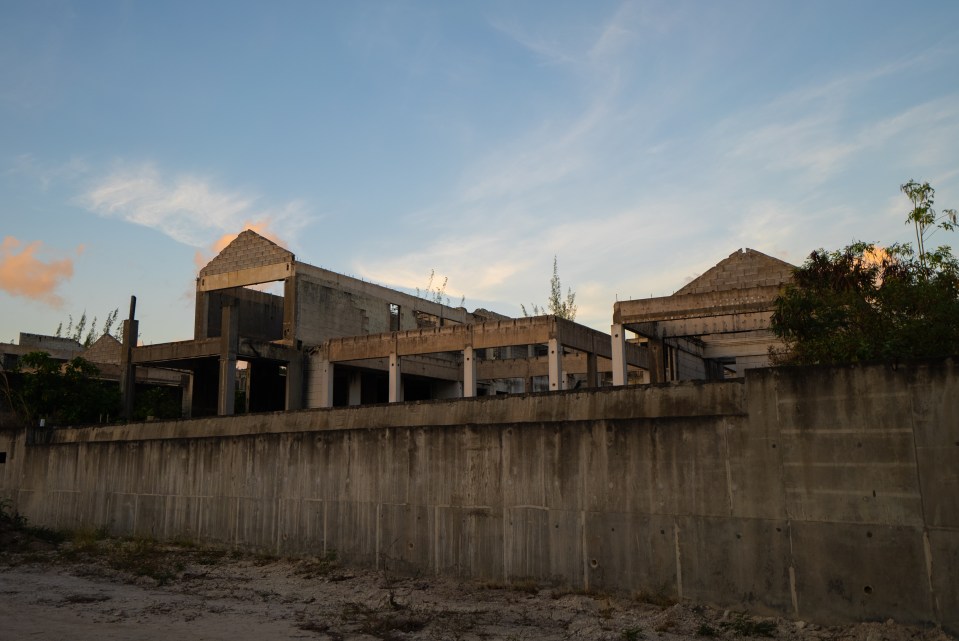 The hopeless construction still remains a concrete graveyard